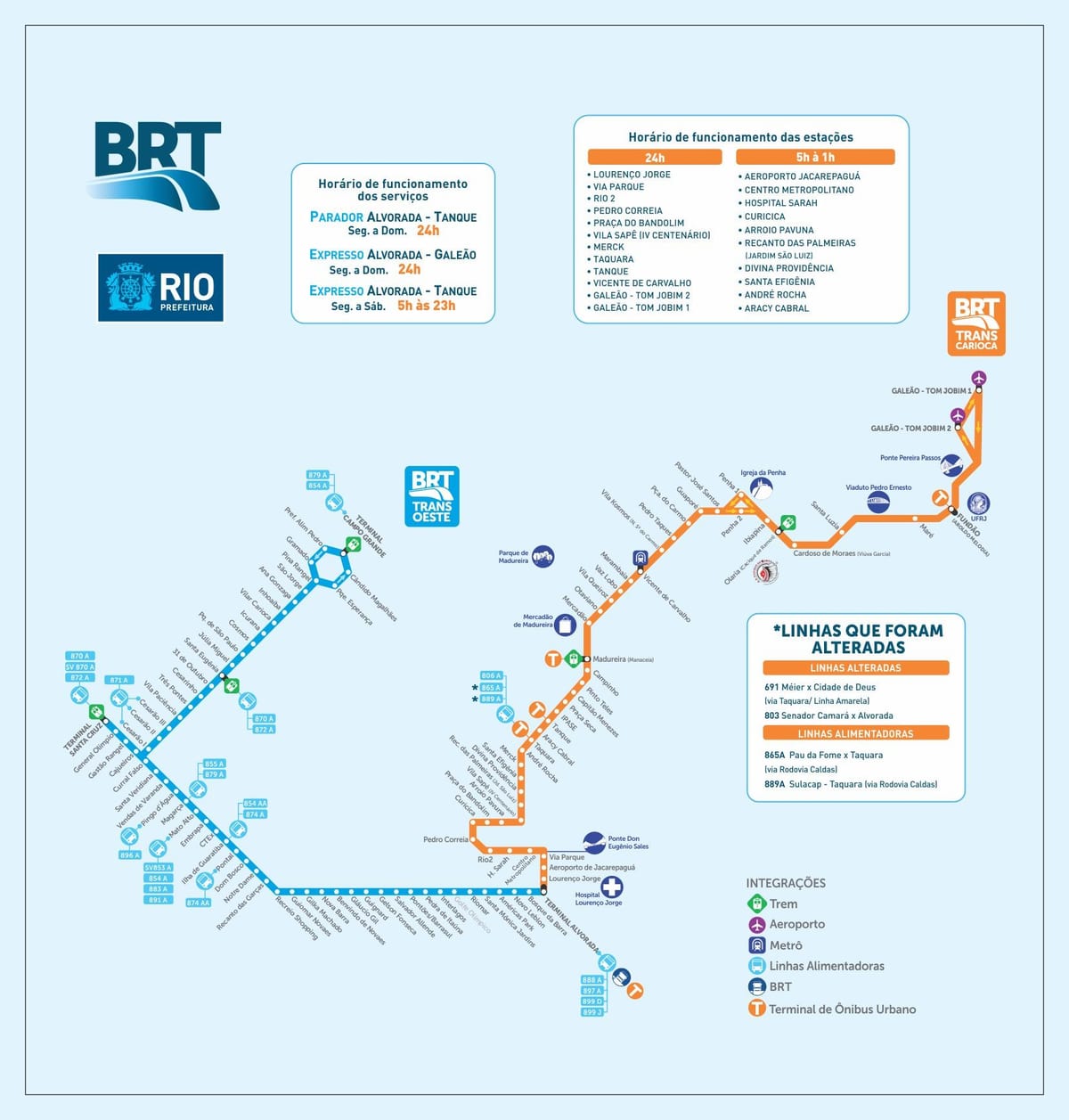 Рио brt мапа