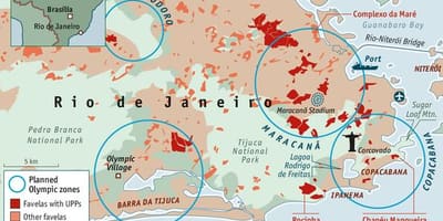 Безбедност на мапата на Рио де Жанеиро