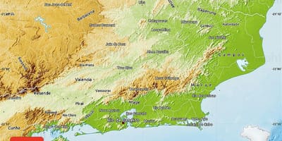 Географска карта на Рио де Жанеиро