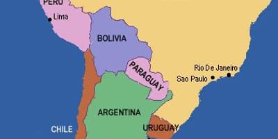 Рио гранде реката карта на јужна америка